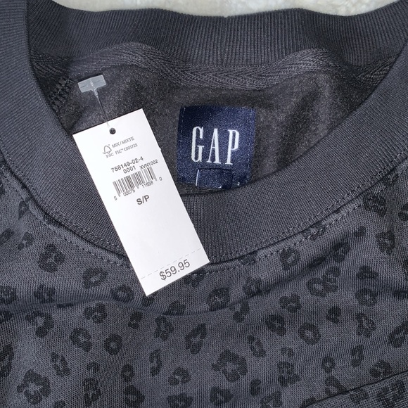 GAP black cheetah print sweater - Picture 2 of 2